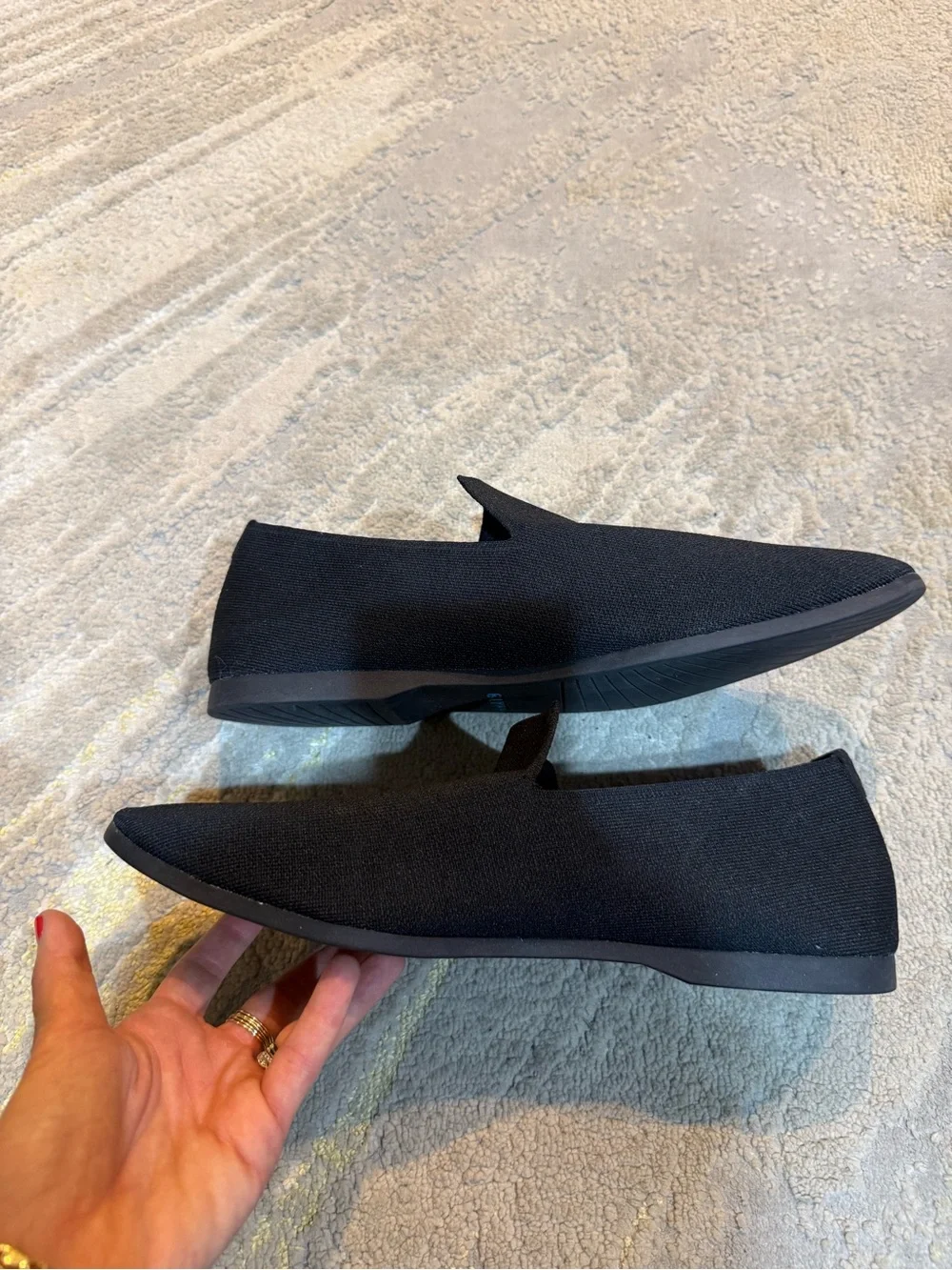 GLYPH Panther black knit Slip On loafers Casual Shoes 12